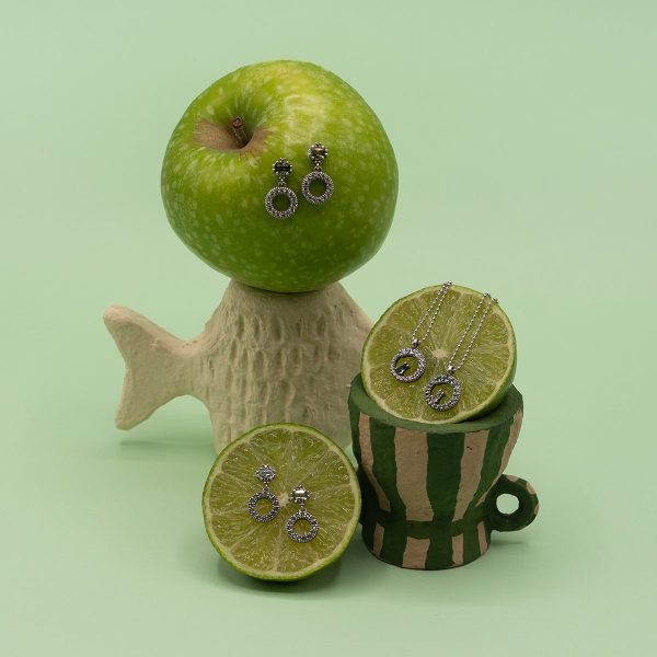 Banana Star Set : Pendentif, boucles d'oreilles et bracelet