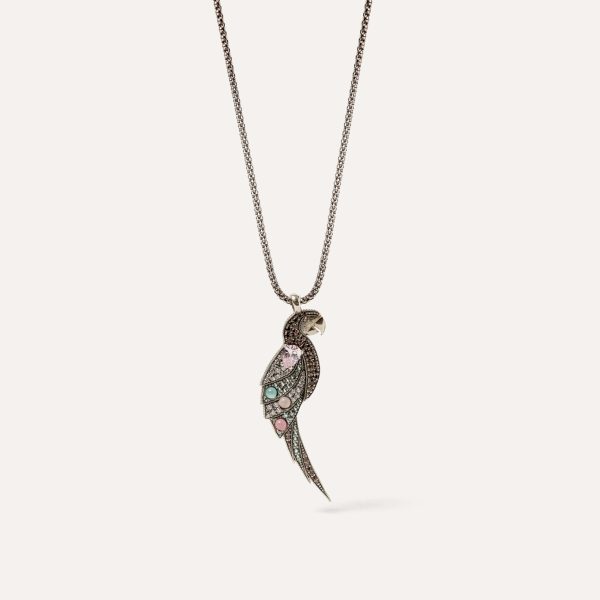 Pendentif Deux Macaw Gardenias